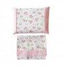Jogo de Lençol para Carrinho Patchwork Rosa Percal 180 Fios