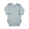 Body para Bebê Manga Longa RN Suedine 100% Algodão Picô - Azul