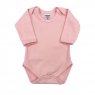 Body para Bebê Manga Longa P Suedine 100% Algodão Picô - Rosa
