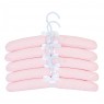 Cabides para Bebê 5 Peças Branco Xadrez Rosa