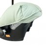 Capa para Bebê Conforto Ajustável Malha Verde Sálvia