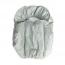 Capa para Bebê Conforto Ajustável Chambray Mesclado Verde