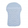 Capa para Carrinho de Bebê Brooklyn Chevron Cinza/Azul