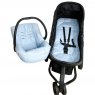 Conjunto Capa para Carrinho + Bebê Conforto Linho Azul