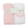 Cobertor Soft para Bebê 02 Peças Fleur de Lis Rose