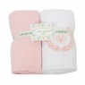 Cobertor Soft para Bebê 02 Peças Fleur de Lis Rose