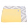 Cobertor Soft para Bebê - Amarelo Chevron Cinza