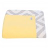 Cobertor Soft para Bebê - Amarelo Chevron Cinza