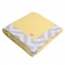 Cobertor Soft para Bebê - Amarelo Chevron Cinza