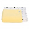 Cobertor Soft para Bebê - Amarelo New York Triângulo Colorido