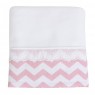 Cobertor Soft para Bebê Soho Chevron Rosa