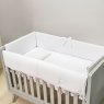 Cobertura para Grade de Berço 1 Peça Percal 400 Fios Branco