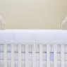 Cobertura para Grade de Berço 1 Peça Percal 400 Fios Branco