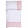 Colchonete para Carrinho de Bebê com Fronha Malha Patch Rosa