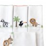 Conjunto 5 Fraldas para Bebê Cremer Luxo Bordado Felice Safari