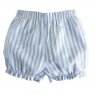 Conjunto Batinha Curto para Bebê 2 Peças P Listrado Azul