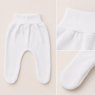 Conjunto Clássico 2 Peças para Bebê Fio Egípcio Cerejinhas Branco - Tamanho Único