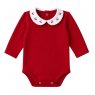 Conjunto Clássico 2 Peças para Bebê Fio Egípcio Cerejinhas Vermelho - Tamanho Único