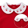 Conjunto Clássico 2 Peças para Bebê Fio Egípcio Cerejinhas Vermelho - Tamanho Único