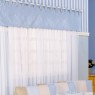 Cortina para Quarto de Bebê com Bandô Lapela Patch Azul