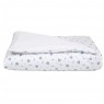 Edredom de Mini Cama Dupla Face e Duvet Estampa Balãozinho Azul