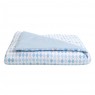 Edredom de Mini Cama Dupla Face e Duvet Estampa London Azul