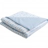 Edredom de Mini Cama Dupla Face e Duvet Estampa London Azul