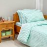 Edredom Duvet Solteiro com Zíper 2,20 x 1,43 - Vichy Verde Mint