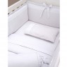 Kit Enxoval de Berço Blanche Matelassado 10 Peças com Mosquiteiro