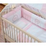 Kit Enxoval de Berço Lollipop II Coroinha Rosa 9 peças com Mosquiteiro