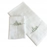 Fralda de Ombro Cremer para Bebê com Fralda Boca Personalizado Branco / Verde