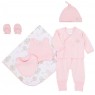 Gift Set para Bebê Bella Butterfly Rosa 7 Peças - Tamanho Único