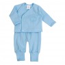 Gift Set para Bebê Teddy Bear Azul 7 Peças Percal 180 Fios - Tamanho Único