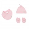 Gift Set para Bebê Venetia Cinza/Rosa 7 Peças - Tamanho Único