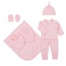 Gift Set para Bebê Valencia Rosa 7 Peças - Tamanho Único