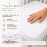 Protetor de Colchão para Mini Berço Impermeável com Elástico - Branco