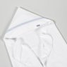 Duo Toalha de Banho para Bebê Felpuda e Fralda Personalizada Marseille Branco / Azul