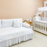 Kit Cama Babá 9 Peças com Saia Bless Percal Branco