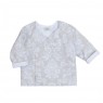 Kimono Maternidade para Bebê 3 Peças Damask Branco - Tamanho Único