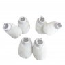 Kit 3 Pares de Sapatinhos Malha para Bebê - Branco