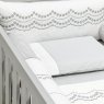 Kit de Berço Rolinho 7 Peças Firenze Branco/Cinza