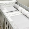 Kit de Berço Rolinho 7 Peças Firenze Branco/Cinza