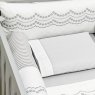 Kit de Berço Rolinho 7 Peças Firenze Branco/Cinza