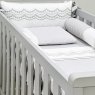 Kit de Berço Rolinho 7 Peças Firenze Branco/Cinza