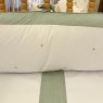 Kit Enxoval de Berço Glamour Chambray Mesclado Verde 9 Peças