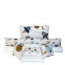Kit Enxoval de Berço 8 peças Micropercal Poliéster 200 Fios - Infanto Foguete