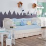 Kit Cama Babá 7 peças com Saia Lollipop II Classic Pérola Azul