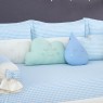 Kit Cama Babá 7 peças com Saia Lollipop II Classic Pérola Azul