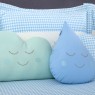 Kit Cama Babá 7 peças com Saia Lollipop II Classic Pérola Azul