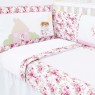 Kit Enxoval de Berço Lollipop Gabi Catarina Nude 9 Peças com Mosquiteiro